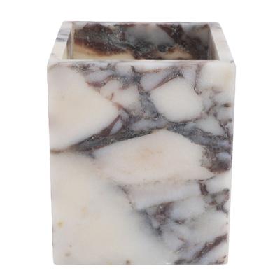 Marble Stone Container Multifunctional Utensil Holder Marble Canister for Office Bathroom Decoration Marble Stone