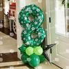 40 Inch Football Themed Balloon Set, Pentagram Aluminum Foil Balloons for Football Sports Birthday Party Decoration
