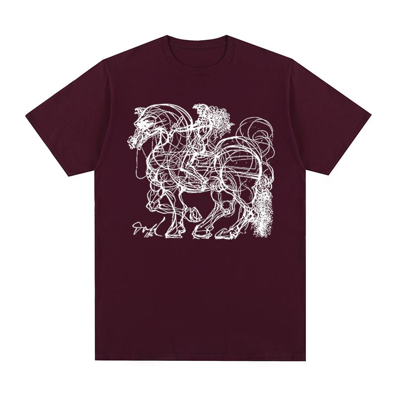 Don Quixote Vintage Tshirt Knight Picasso Art Painting Cotton Men T shirt New Tee Tshirt Womens Tops