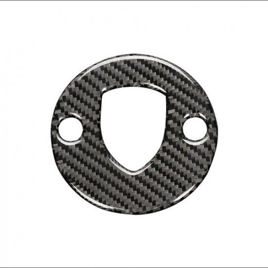 Carbon Fiber Interior Steering Wheel Cover Trim For Porsche Macan 2014-