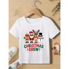 Christmas Day Fashion Christmas Crew 2026 Graphic Print Cute Boy/Girl Tshirt Christmas Festival Short Sleeve Casual Tshirt Tops