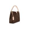 Graceful Coated Canvas With Leather Handbag Small Women's Brown M43701