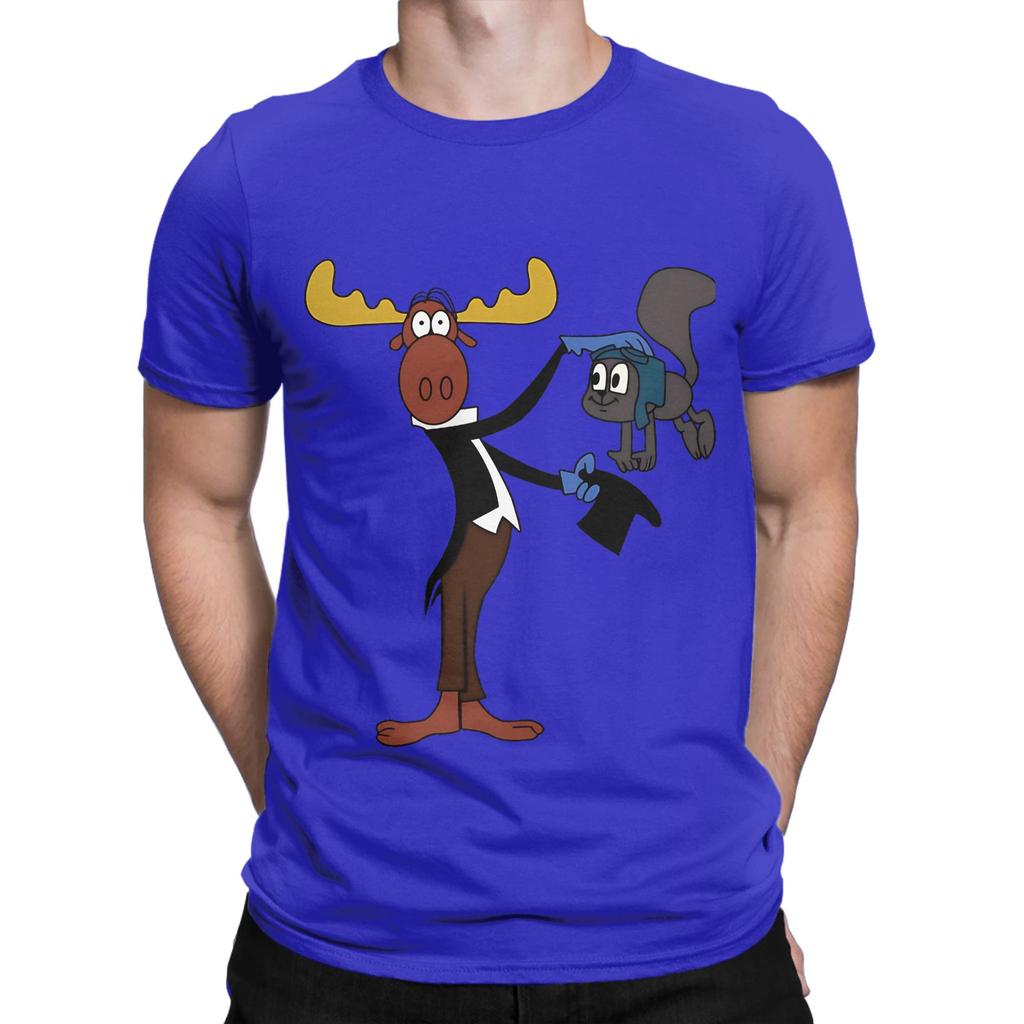 rRocky Bullwinkle Show Funny Graphic 100 Cotton TShirt The Adventures of rRocky and Bullwinkle Tees Tops For Unisex