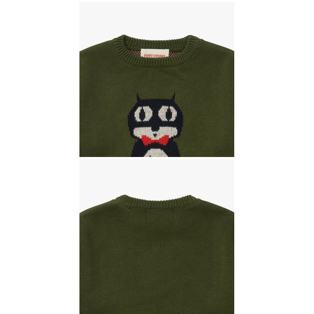 Boboshoz 222ac107 340 Cat Oc lOck Jacard Kids Knit