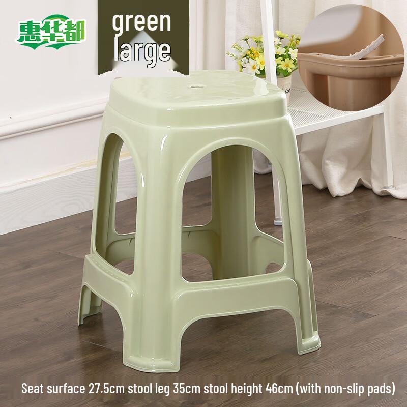 HUIHUADU Durable Non-Slip Plastic Stool