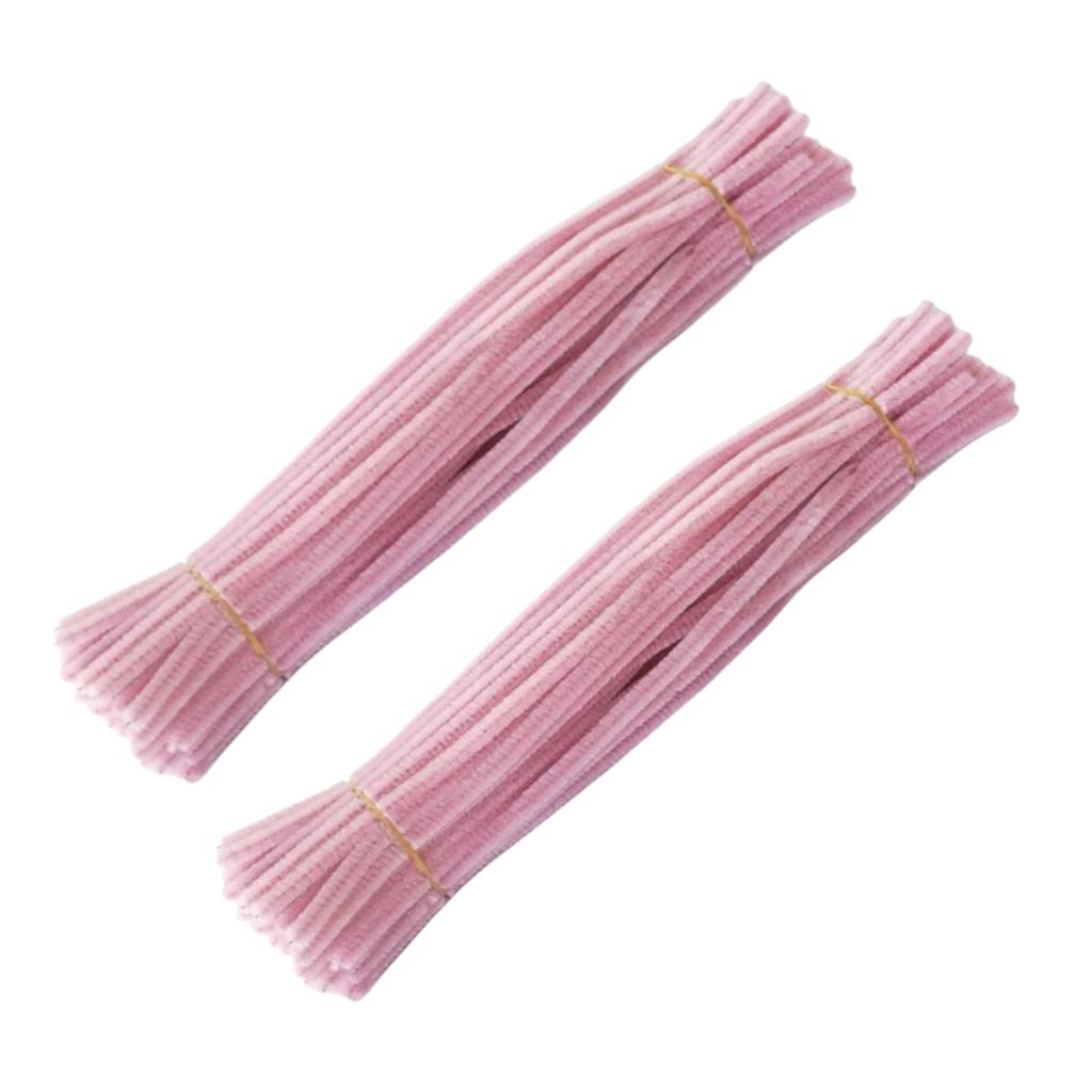 200 Pieces Pink Series Pipe Cleaners, Valentine's Mother's Day Pipe Cleaners, Pink Craft Pipe Cleaners, Chenille Stem
