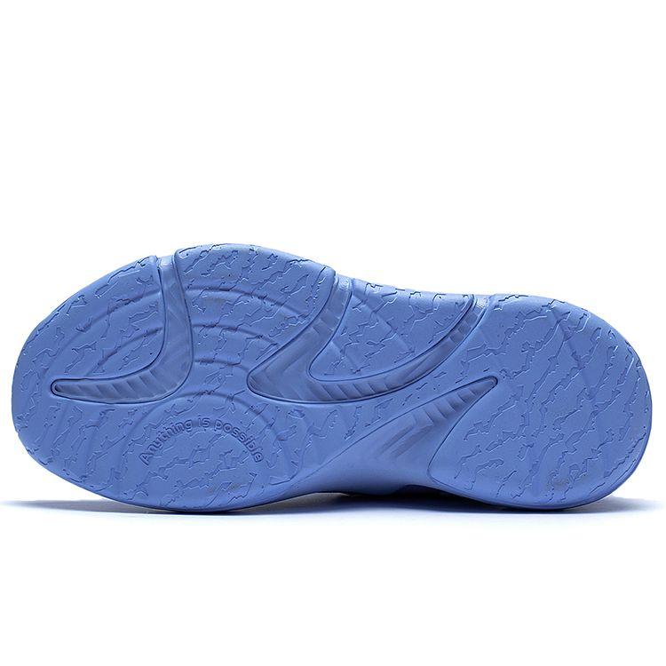 Li Ning Kids Basketball Shoes With Shock Absorption And Rebound Kids Sneakers Blue Dark-Blue YKBS104-9