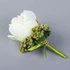 Bräutigam Herren Corsage Simulation Seide Rose Pin Brosche Hochzeit Anzug Blume Zubehör