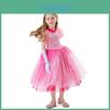 Super Mario Bros Kids Princess Peach Cosplay Costume For Halloween And Stage Performances