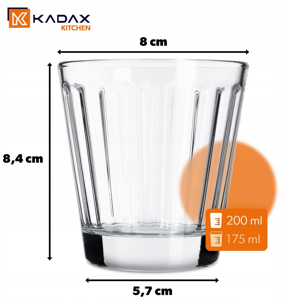 KADAX Szklanki Zestaw Do Drinków Napojów Soku
