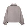 Fashion Style 2024 Fall and Winter New Women's Clothing Easiest for Match Slim Looking Wool Blended Double-Sided Casual Outwear 7522241