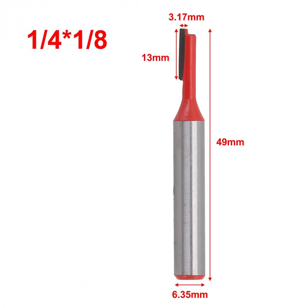 1/4\\\" Shank Straight Flute Tool Woodworking Hand Tool 1/4\" Shank