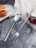 Set of 1 or 1 Stainless Steel Spoon and Fork, Korean Style Metal Tableware, Great Kitchen Utensils, School Supplies & Christmas