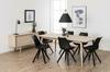 BLACK plastic Dima chair with dining cushion