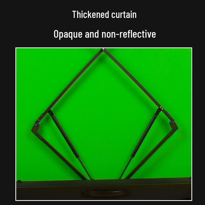 Portable Pull-Down Green Screen: Thick, Liftable, Telescopic Background for Keying and Live Streaming