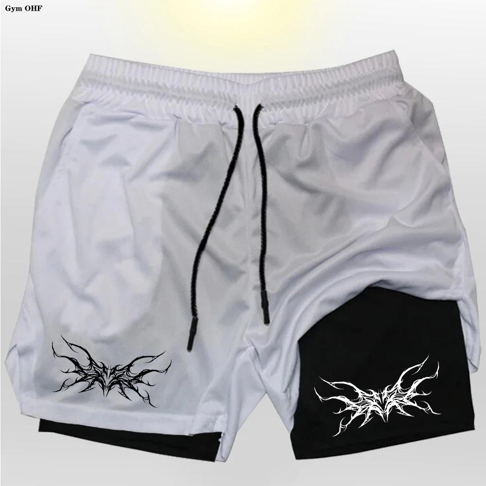 Graphic Shorts Pants Double-Layer Boxing Muay Thai Kickboxing Training 3D Print Gym Sport Workout Fitness Cosplay Unisex Men Women
