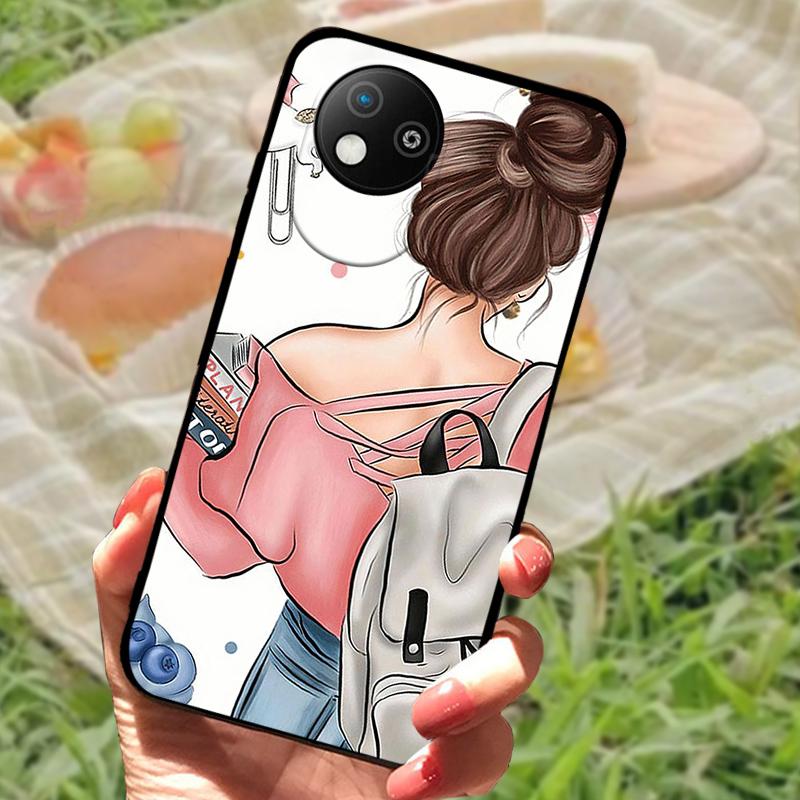 For ZTE Blade A35 Lite Case A35 Core Back Cover Fashion Cute Soft Silicone TPU Phone Cases for ZTE Blade A35 Core A35 Lite Funda