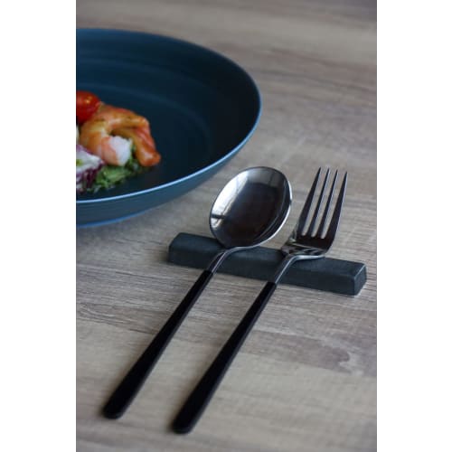 Arita Ware Koselig-arita Cutlery Rest, Chopstick Rest for Spoon, Knife, and Fork, Simple, Modern, Stylish, and Cute (Navy)