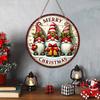 Christmas Snowman Wooden Sign Xmas Tree Hanging Ornaments Merry Christmas Dwarf Wooden Sign for Home New Year Party Gift 2025