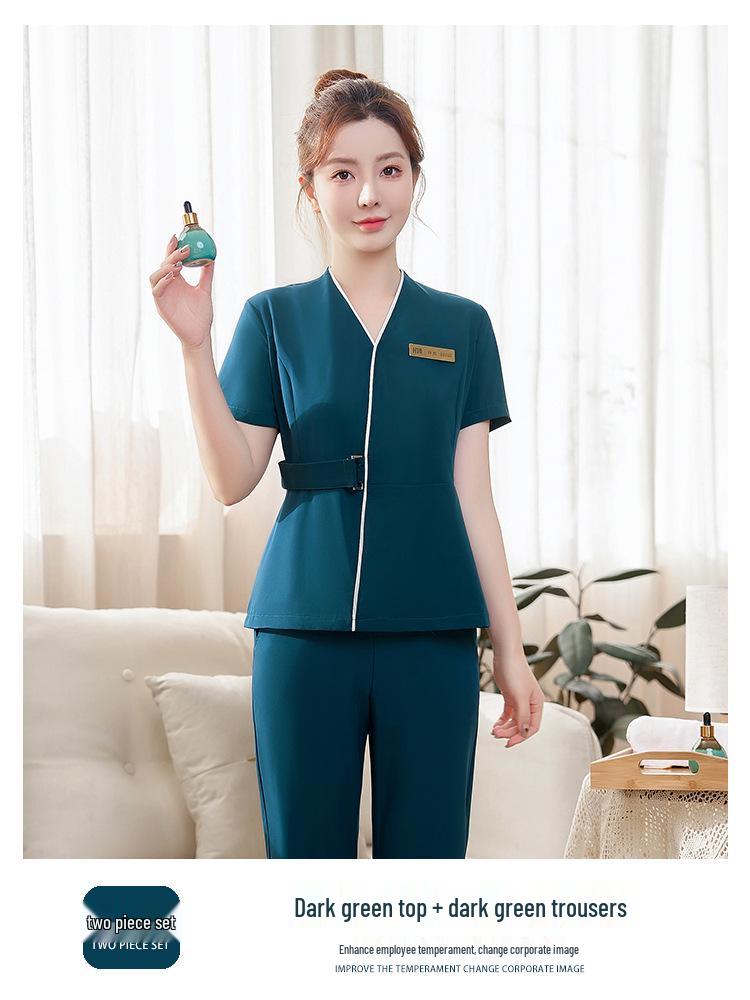 Women's High-End Salon & Spa Uniform - Spring/Summer Technician Workwear