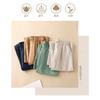 Women S High Waist Loose Fit Wide Leg Cropped Casual Pants With Chinese Knot