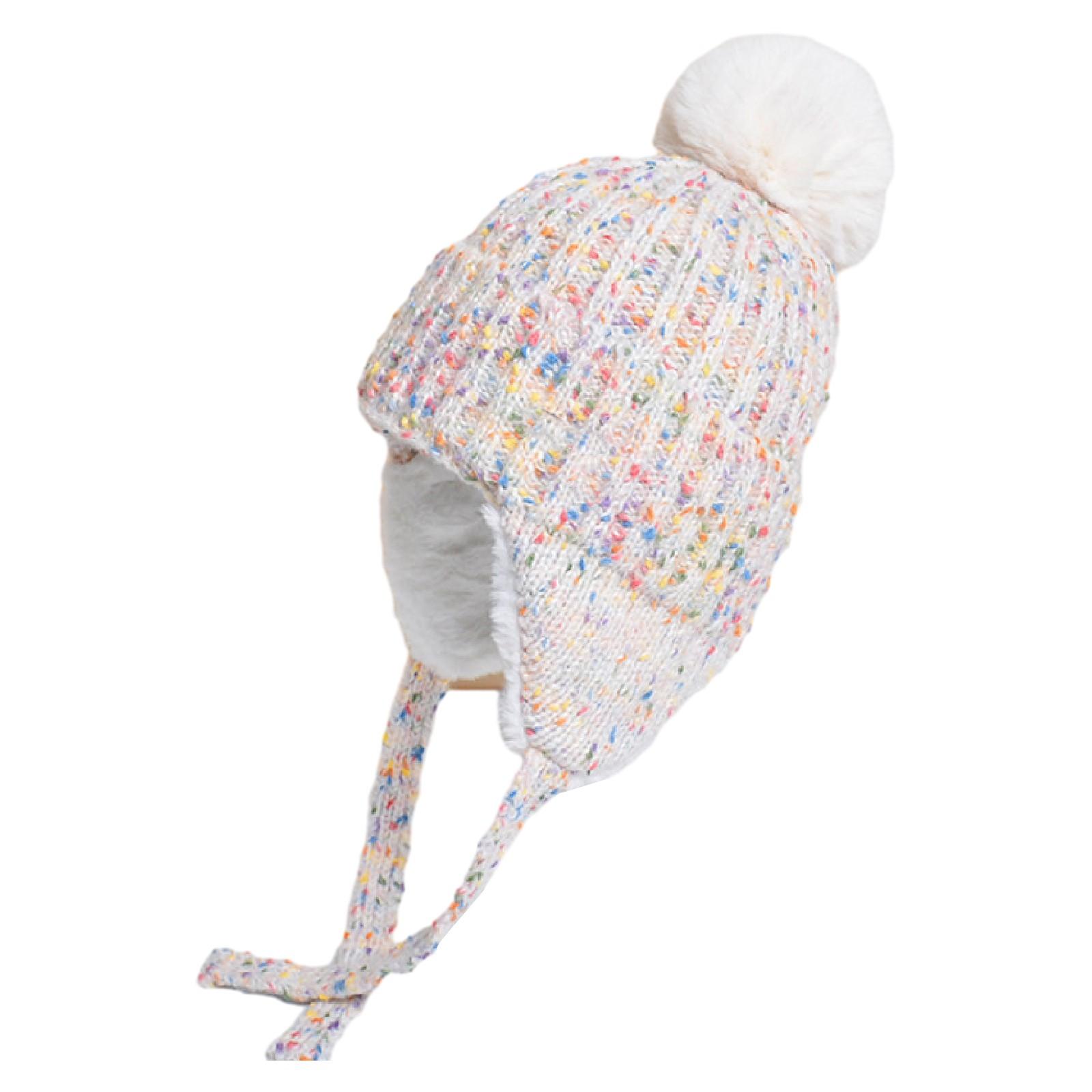 

Women s Winter Hat Knit Earflap Hat Stocking Caps With Ears Hat Outdoor Warm Furry Hat One Size