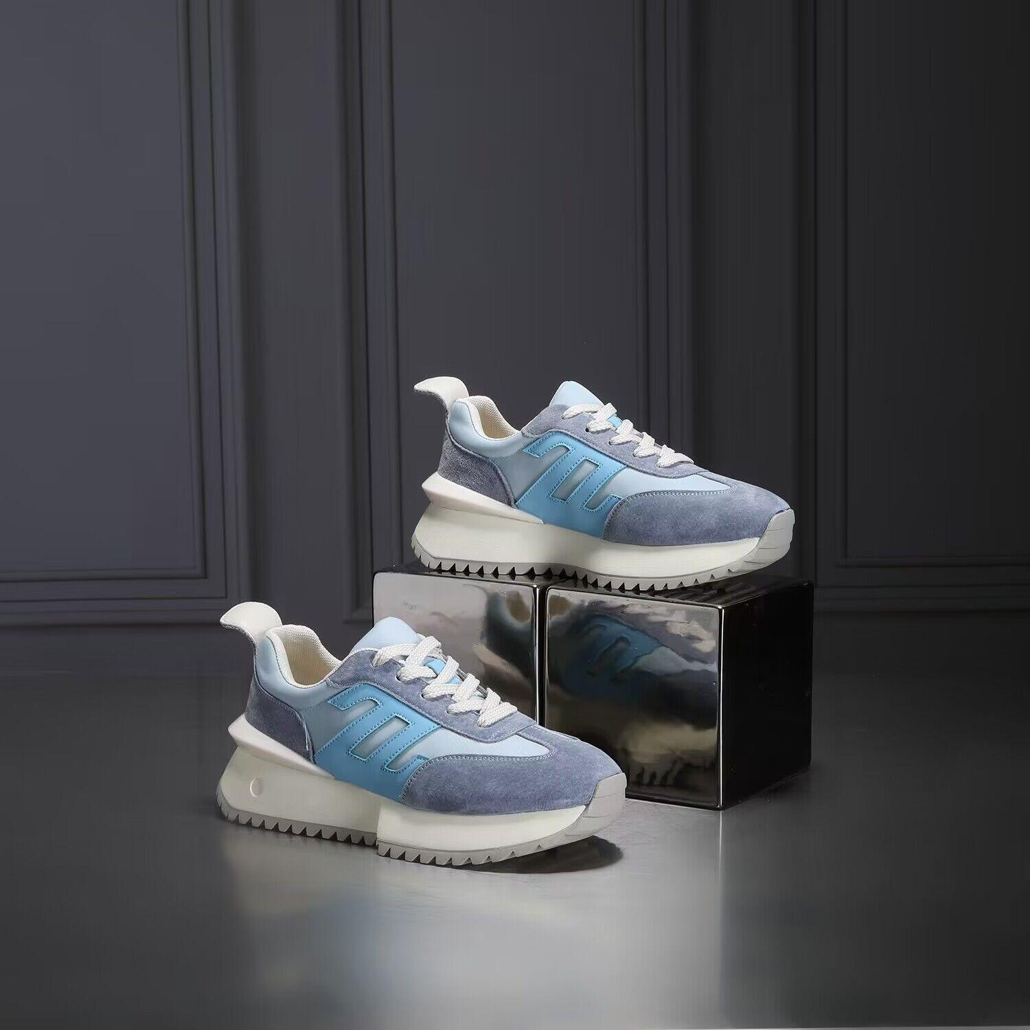 

Аутентичные туфли Forrest Gump с небольшой талией, новые весенние женские повседневные спортивные туфли для бега на толстой подошве с завышенной талией 40 синий