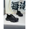 Spring new low-top mesh hot drilling comfortable casual breathable lace-up dad shoes qs
