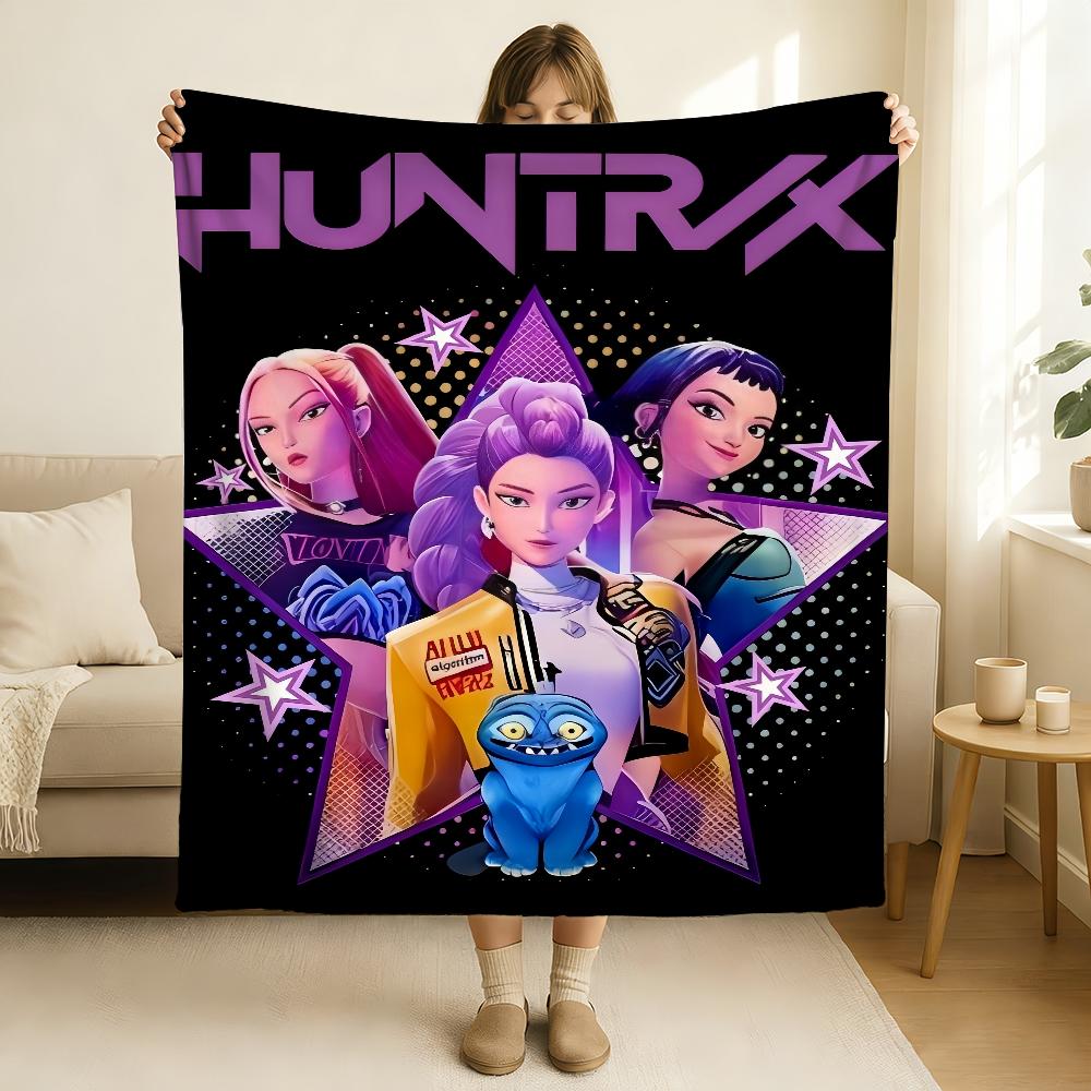 K KPop P D Demon H Hunters Decke Weich und hautfreundlich Für Sofa Bett Nickerchen Tagesdecke Ganzjahresdecke