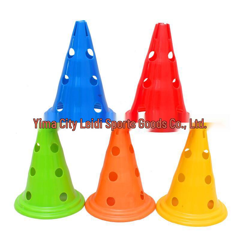 30CM Hole-Punch Marker Bucket Cone Set for Football Training