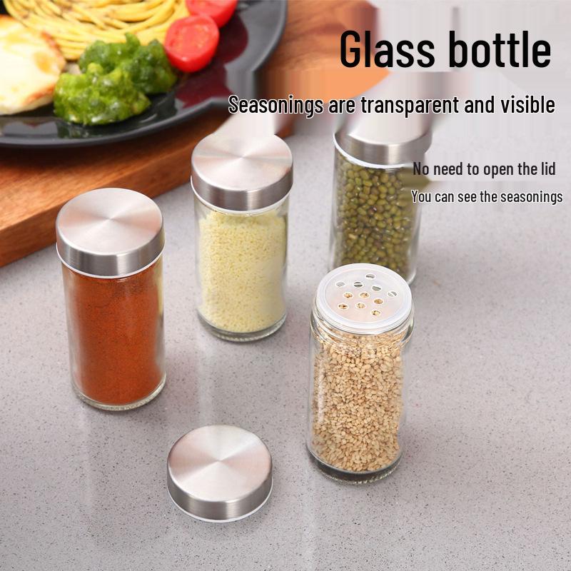 Rotatable Stainless Steel Kitchen Spice Rack - Multi-functional, Portable Seasoning Organizer