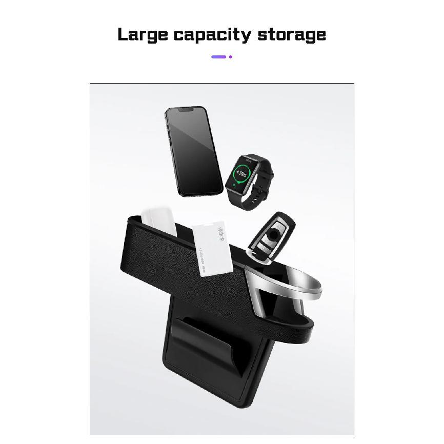 For Porsche Cayenne Panamera Macan 718 Taycan 911 981 970 Cayman Car Seat Gap Organizer Storage Box Phone Cup Holder Accessories