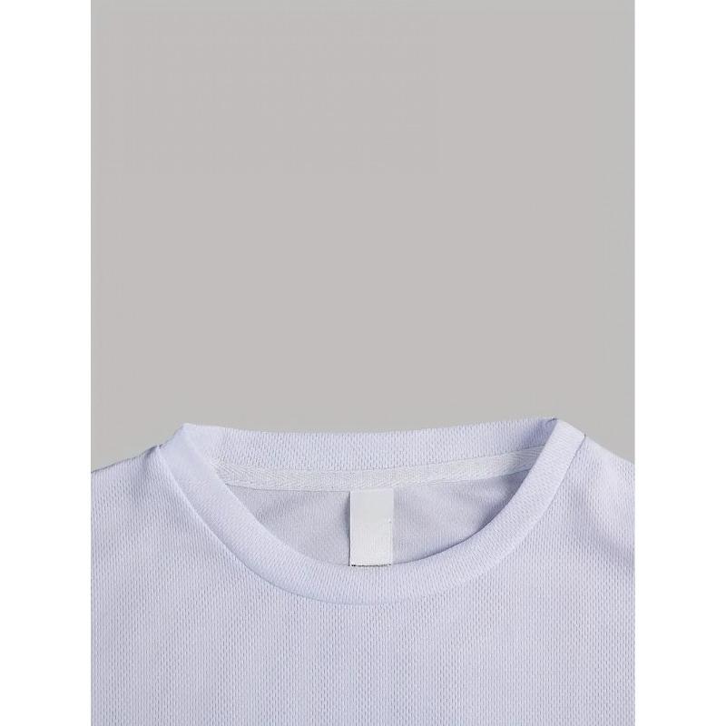 T-shirt da uomo alla moda, top sportivo, camicia casual traspirante a maniche corte con una stampa unica della vita di un pulcino