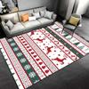 Christmas-Inspired Carpet with Reindeer, Snowflakes, and Trees Pattern Suitable for Use As an Anti-slip for Living Room Bedroom Sofas