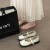 French Gentle Shoes Flat Mary Jane Shoes Women's Shoes 2025 New Spring and Summer with Skirt Single Shoes Soft-soled Small Leather Shoes