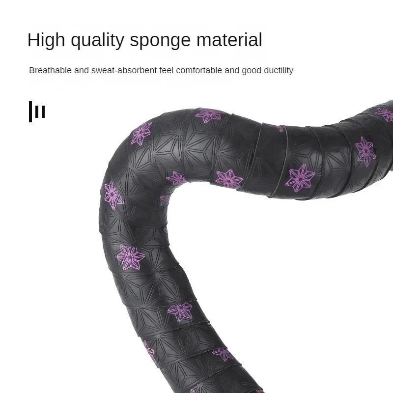 Road Bike Handlebar Tape with PU Wrap Anti-Vibration Anti-Slip Shock Handle Bar Tape Bicycle Handlebar Tape Cycling Supplies