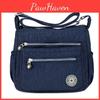 Stylish Nylon Crossbody Bag Women's Small Square Bag Waterproof Shoulder Bag Middle-aged Trendy Street Style Dark Blue Black
