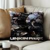 Band LLinkin Cool PPark Cushion Cover Pillow Cover Decor Pillowcase Printed Cushion Case for Couch