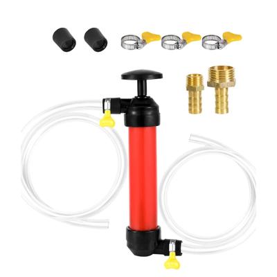 Pompe à Siphon Manuelle set Pompe de Transfert Eau Carburants Extracteur d'Huile Manuel Installations Simples pour Transfert d'Antigel