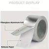 Hochbelastbares, hochtemperaturbeständiges Glasfaser-Aluminiumfolienband für HLK-Abdichtung & Isolierung – Wasserdichtes, feuerfestes Klebeband für Rohre