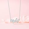 Blingbling Crystal Diamante Bowknot Necklace Clavicle Chain Gifts for Girls Present Sexy Diamante Clavicle Chain