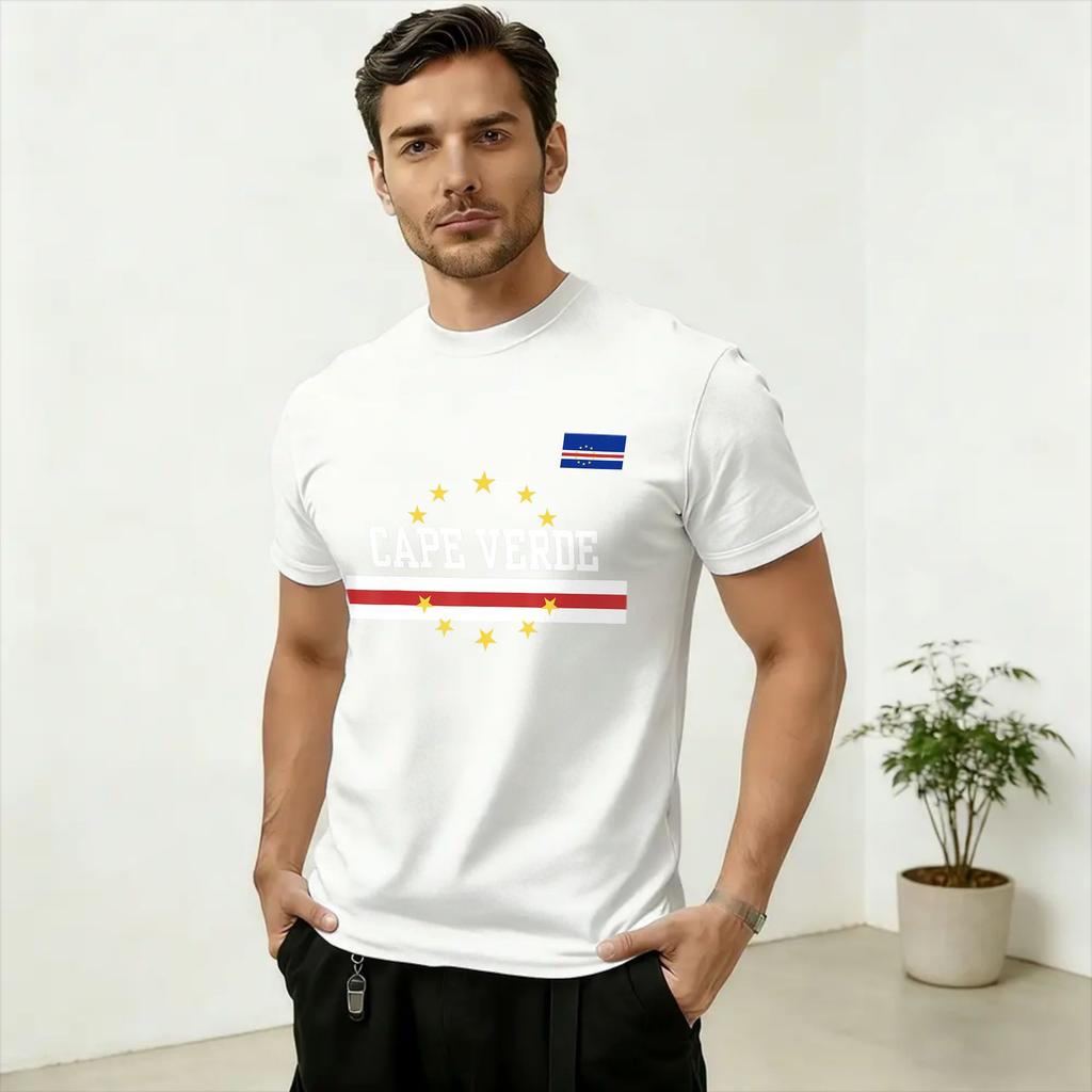 Proud Cabo Verde Flag Cotton T-Shirt For Unisex Summer Streetwear T-Shirts O Neck Fashion Tee Shirt Oversized Loose Clothes