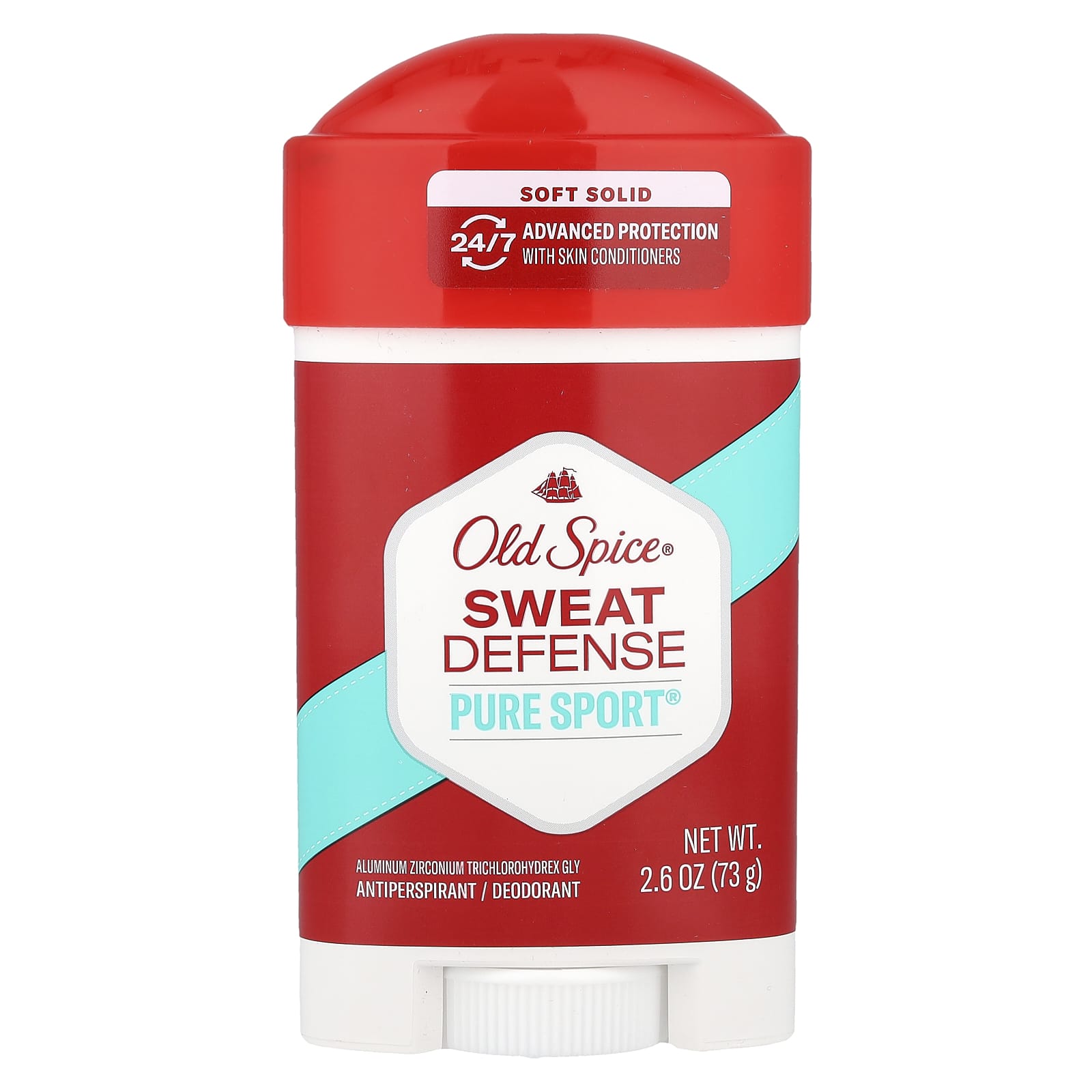 

Защита от пота, Дезодорант-антиперспирант, Твердый стик, Pure Sport®, 73г(2.6 унции)