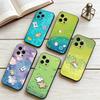 Line-art Cartoon Puppy  Phone Case For iPhone 17, 16,15,14,13,12,11 Plus,Pro Max, Others Soft Black Cover