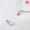 Copper Christmas Series Snowman Snowflake House Charms Beads Pendant For Original Bracelet Woman Girl Jewelry