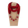 Necklaces Neckerchief Solid Color Jewelry Shawl Fashion Head Scarf  Women