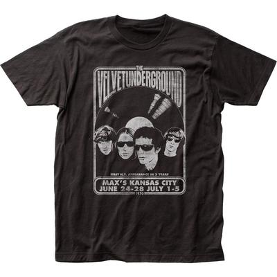 Velvet Underground Velvet Vinyl Mens T Shirt Rock and Roll Classic Tee New Black