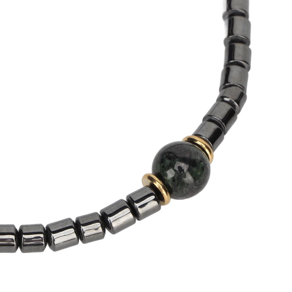 Terahertz Necklace Reduce Pressure Promote Circulation Round Bead Pendant Necklace