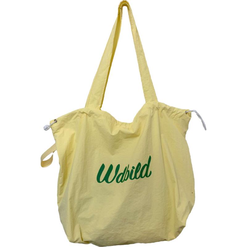 Relaxation Tote Bag Lady BrandNew Drawstring Canvas Bag Commuter Portable Handbag Large Capacity Shoulder Bag Strong