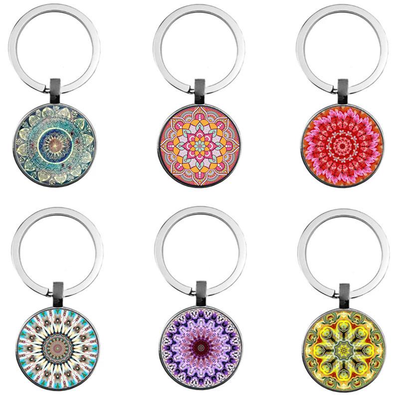 Keychain Accessories Pendant Floral Thanksgiving Text Good Friends Retro Personalized Keychain Gift Pendant